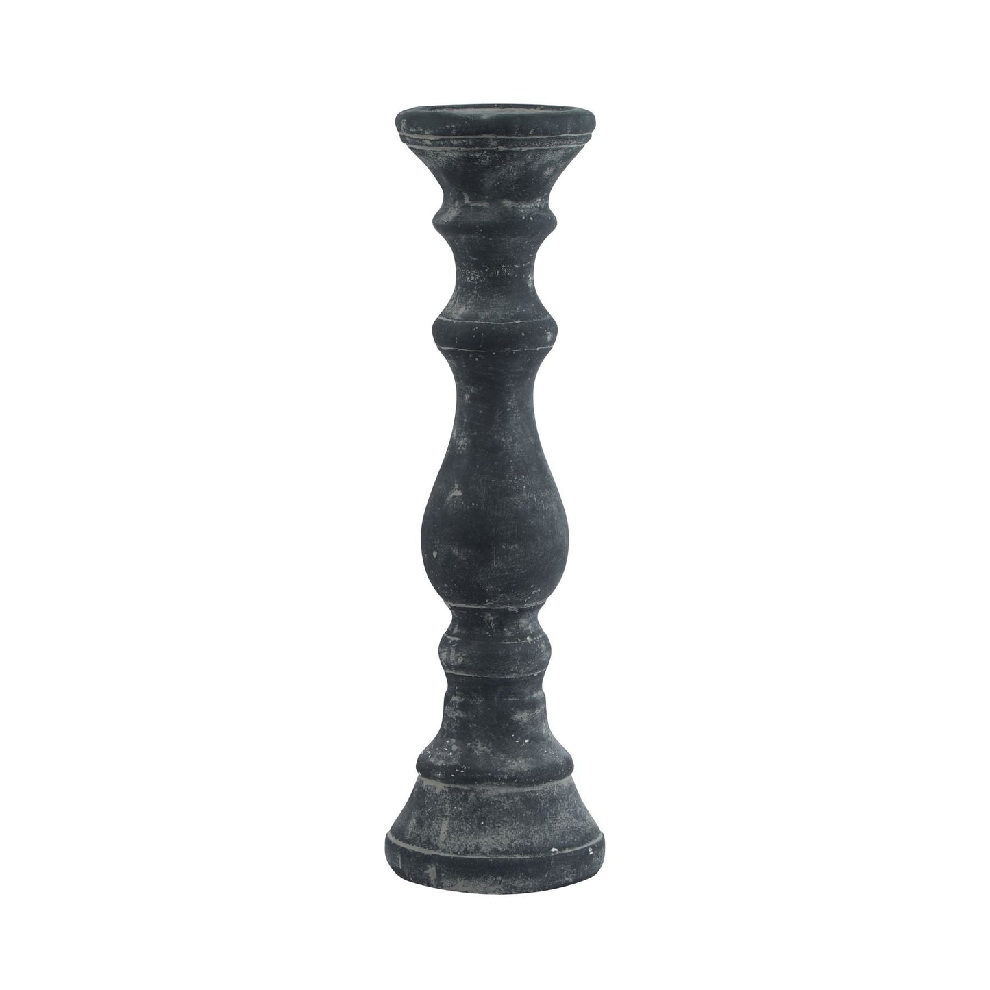 Amalfi Medium Grey Column Candle Holder