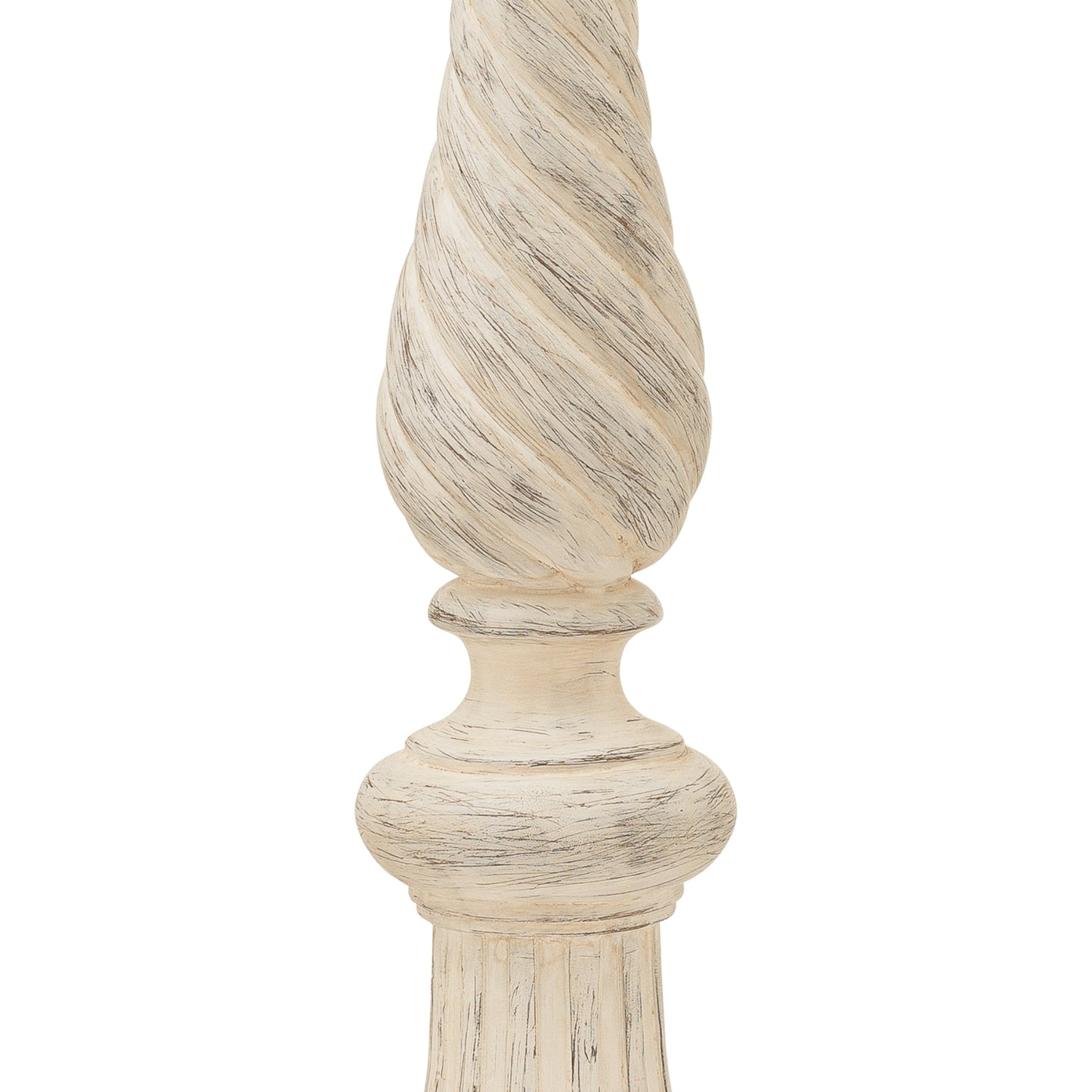 Antique Ivory Twisted Candle Column