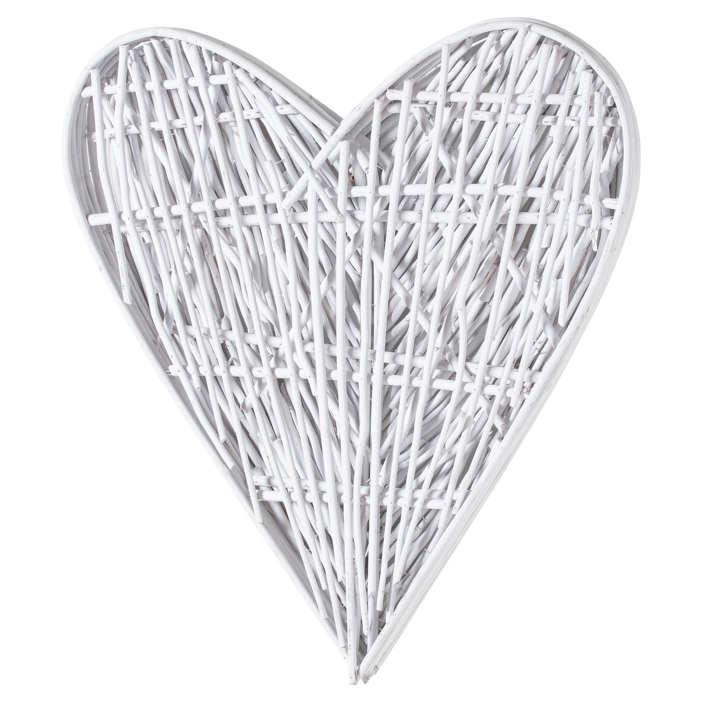 Small White Willow Branch Heart