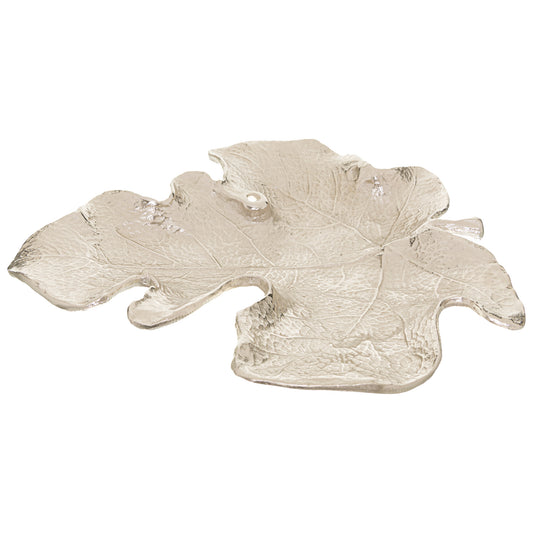 Large Cast Aluminium Maple Leaf Bowl