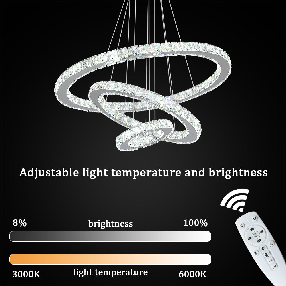 20CM 40CM 60CM MODERN LED RING CHANDELIER