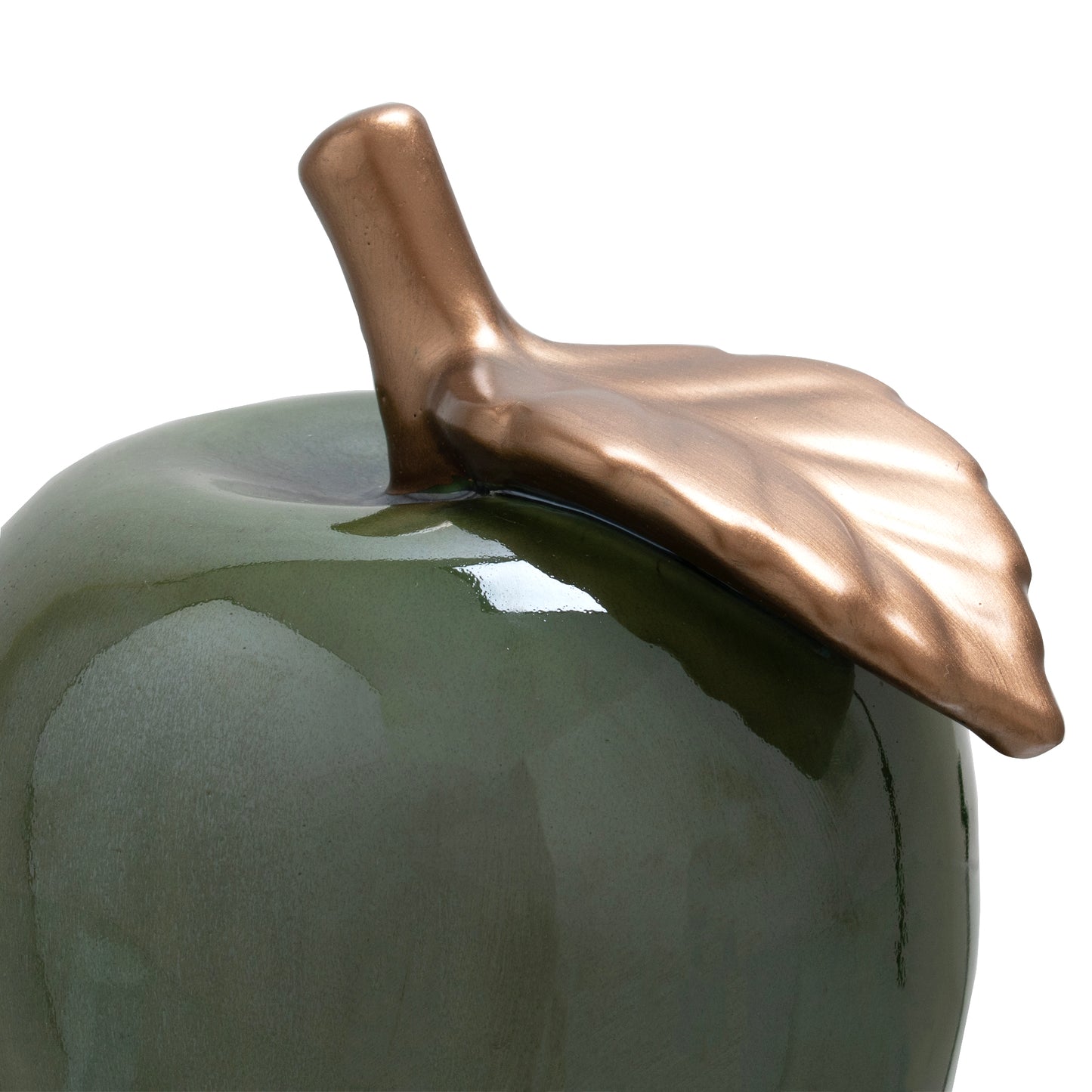 Large Ceramic Green Apple