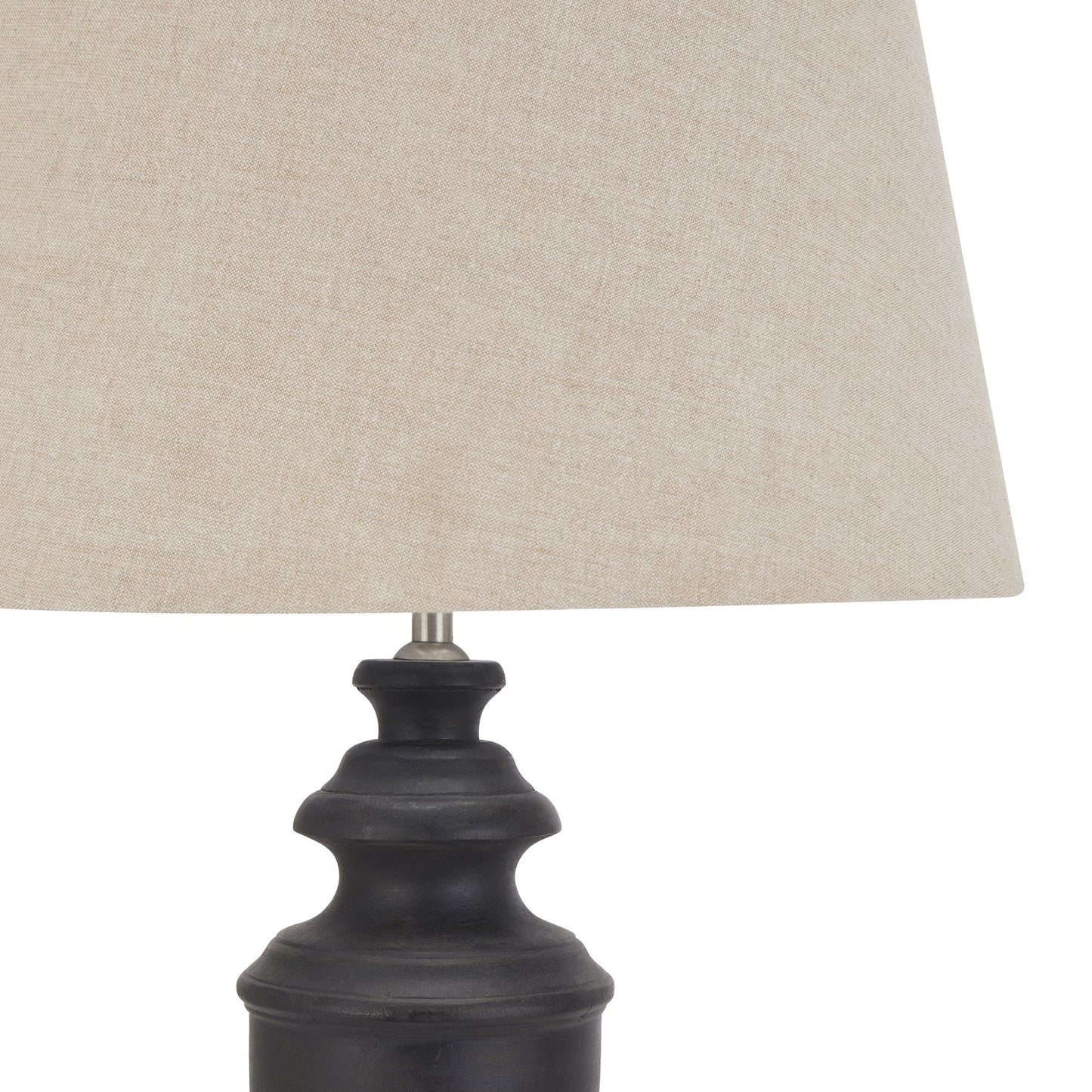 Delaney Collection Grey Urn Lamp With Linen Shade