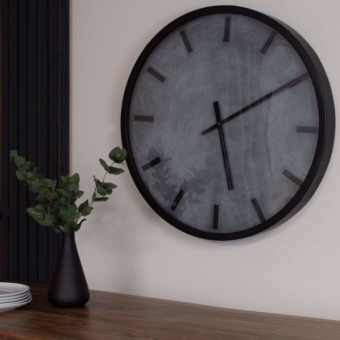 Large Concrete Effect Station Clock