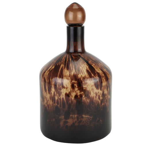 Amber Dapple Bottle With Stopper