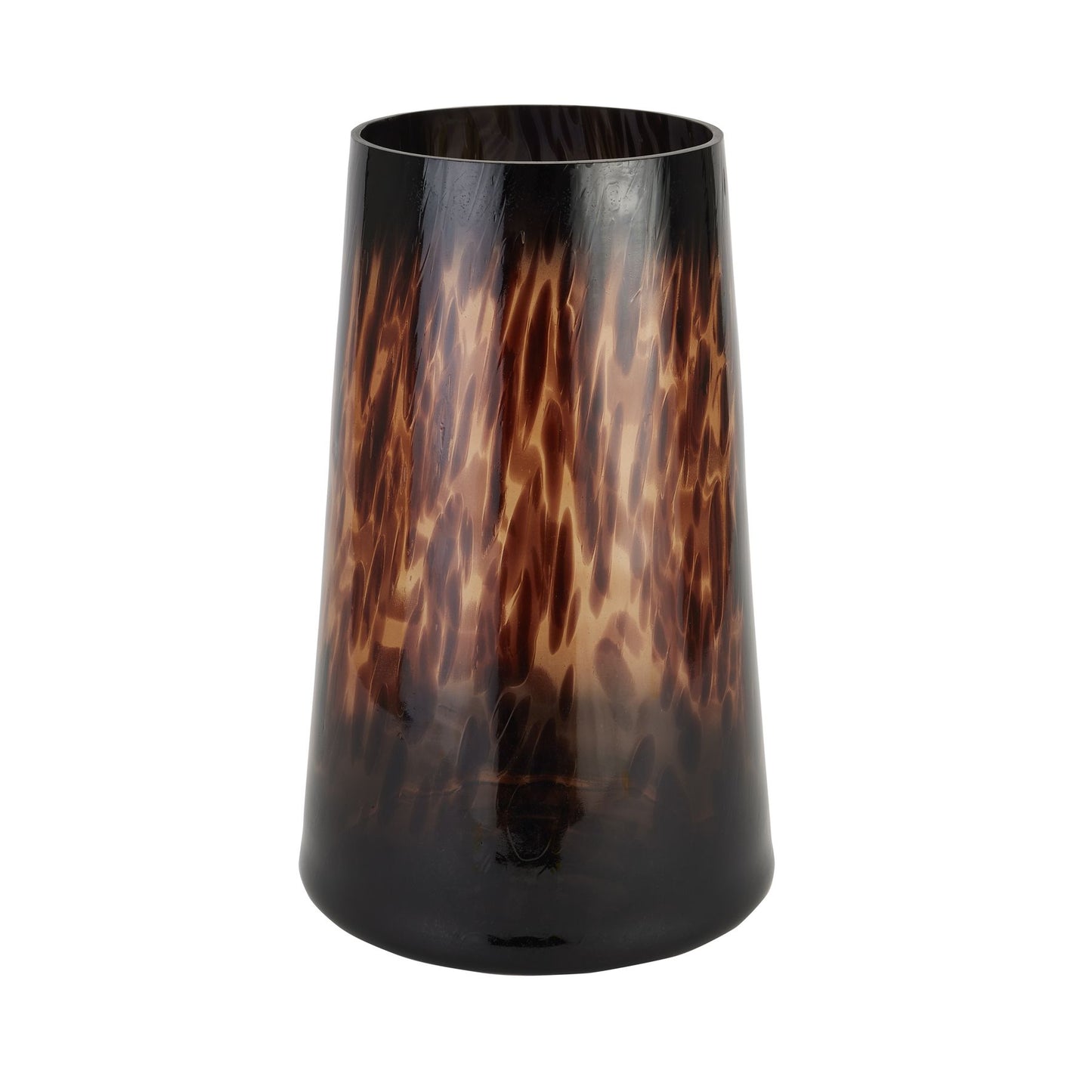 Amber Dapple Tall Tapered Vase