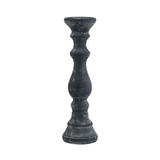 Amalfi Medium Grey  Column Candle Holder