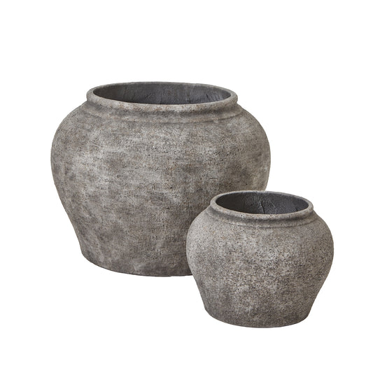 Ordo Old Wall Grey Set Of 2 Planters