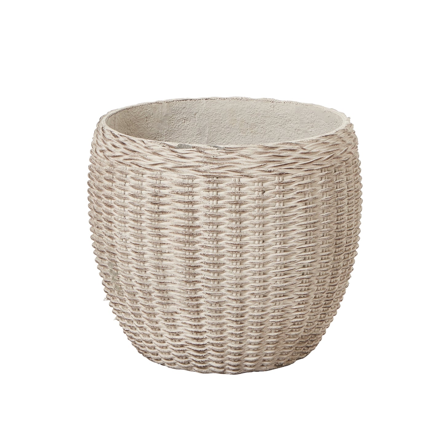 Hellas Natural Clay Wicker Set Of 4 Planters