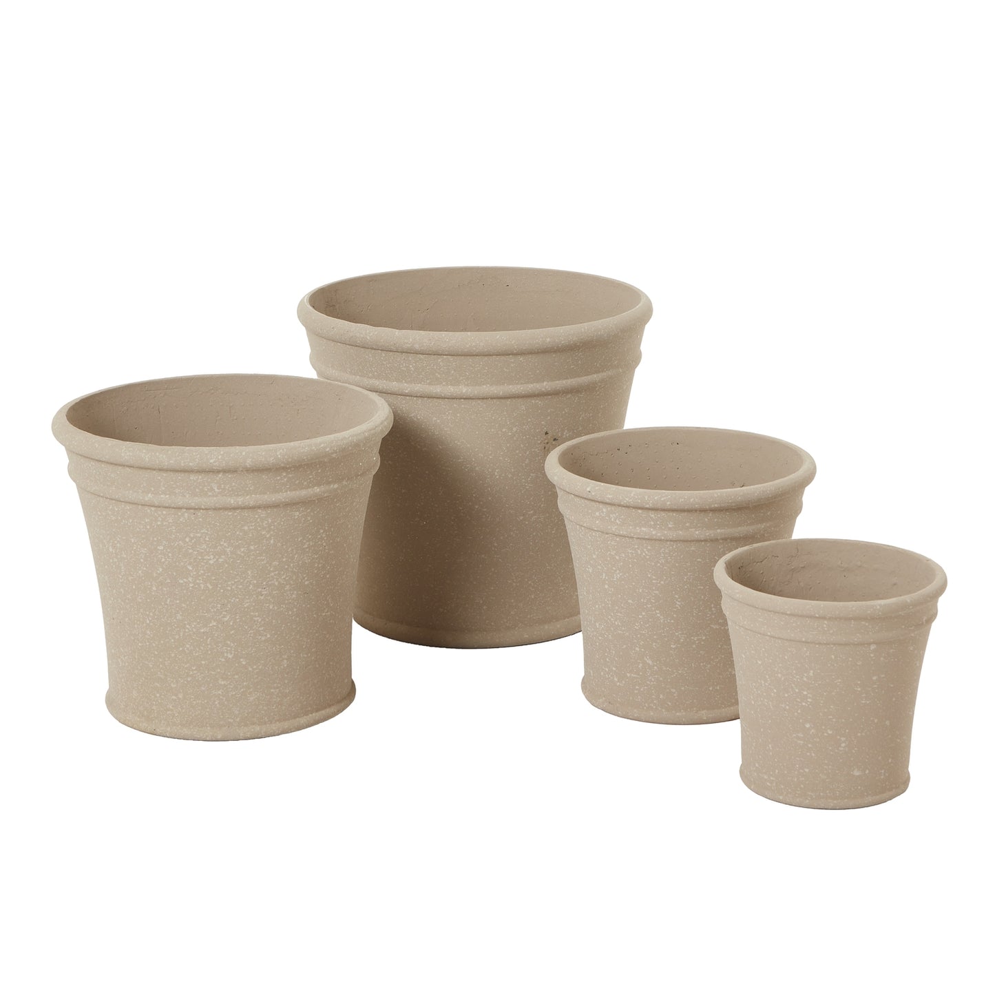 Kallos Granito Sand Set Of 4 Planters