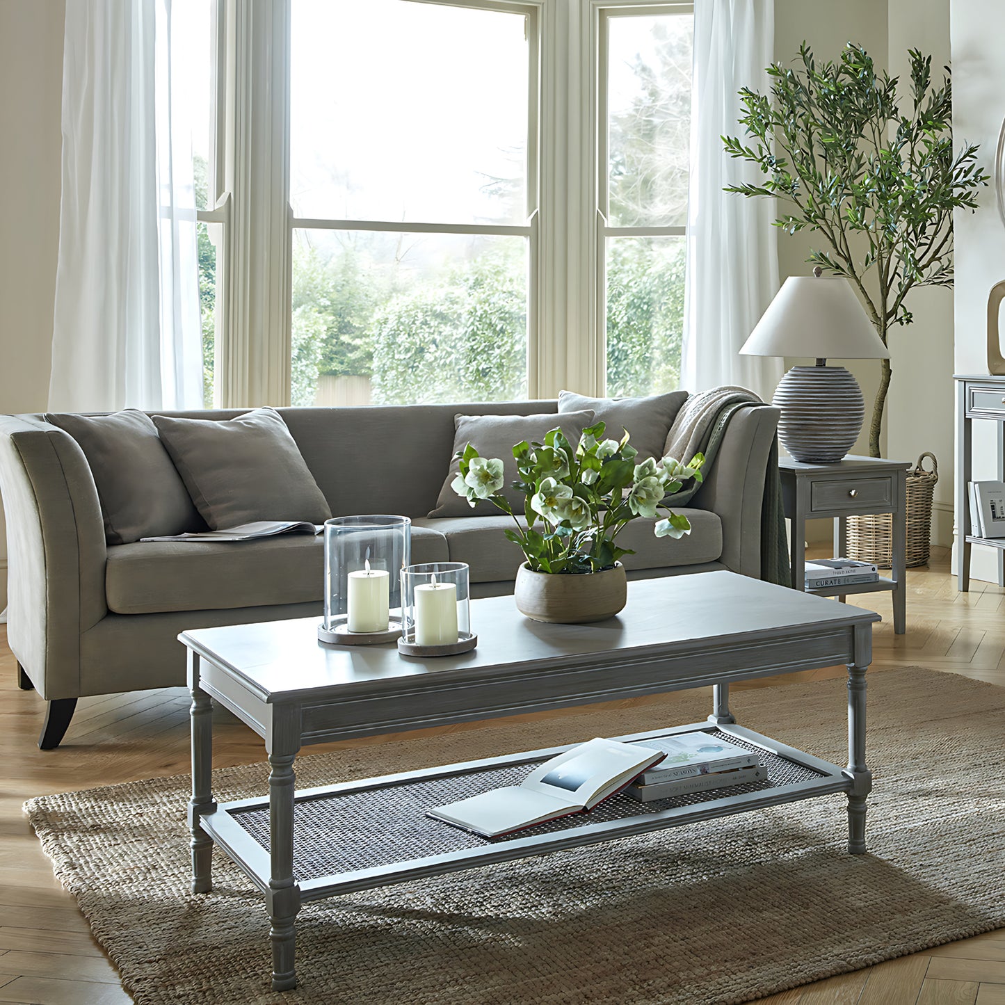 The Serene Rattan Collection Coffee Table