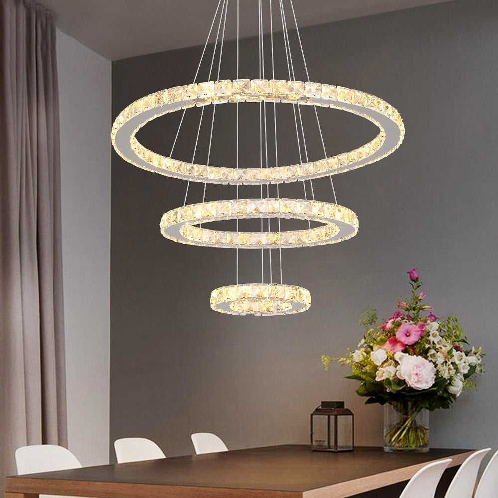 20CM 40CM 60CM MODERN LED RING CHANDELIER