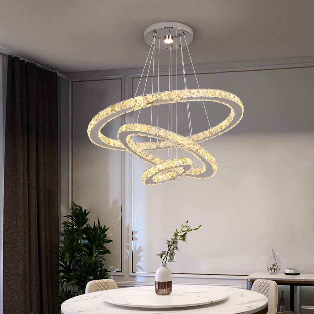 20CM 40CM 60CM MODERN LED RING CHANDELIER