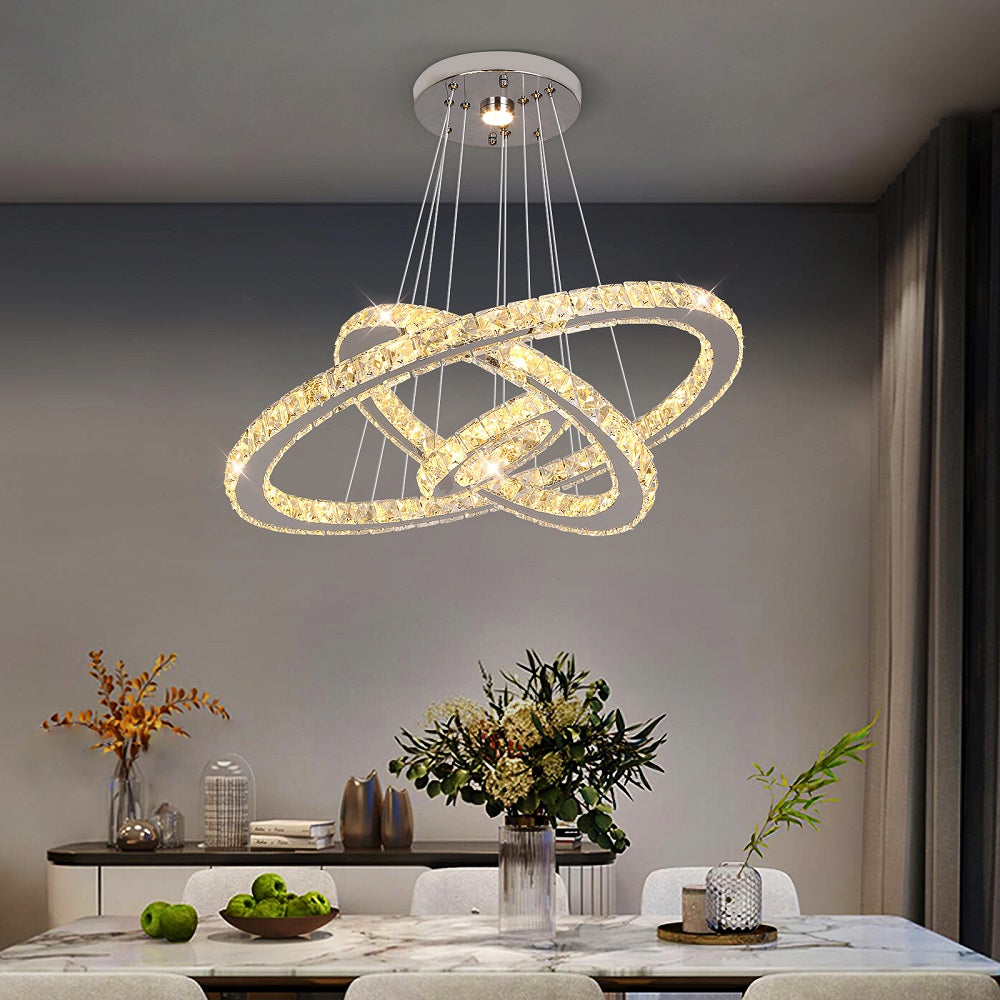 20CM 40CM 60CM MODERN LED RING CHANDELIER