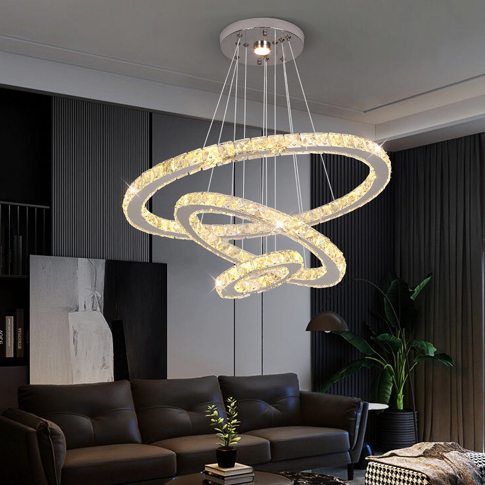 20CM 40CM 60CM MODERN LED RING CHANDELIER