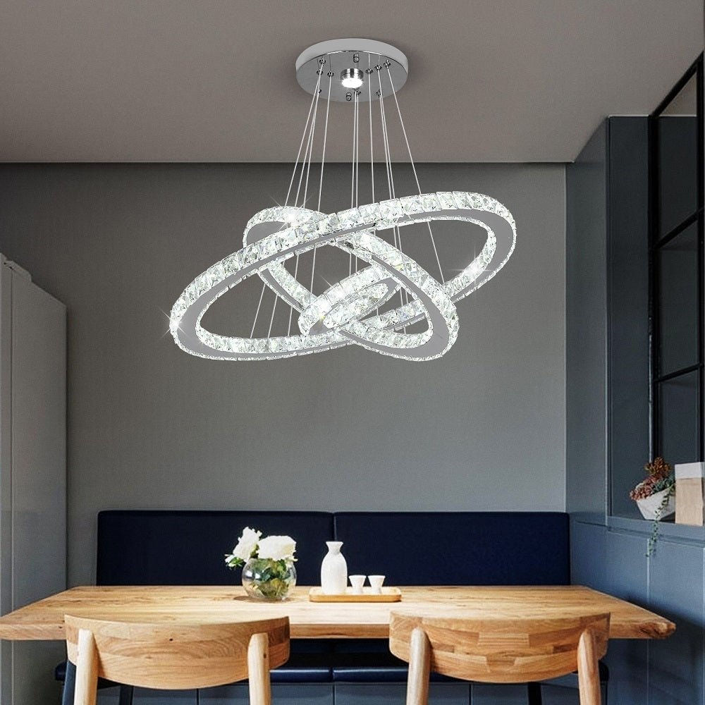 20CM 40CM 60CM MODERN LED RING CHANDELIER