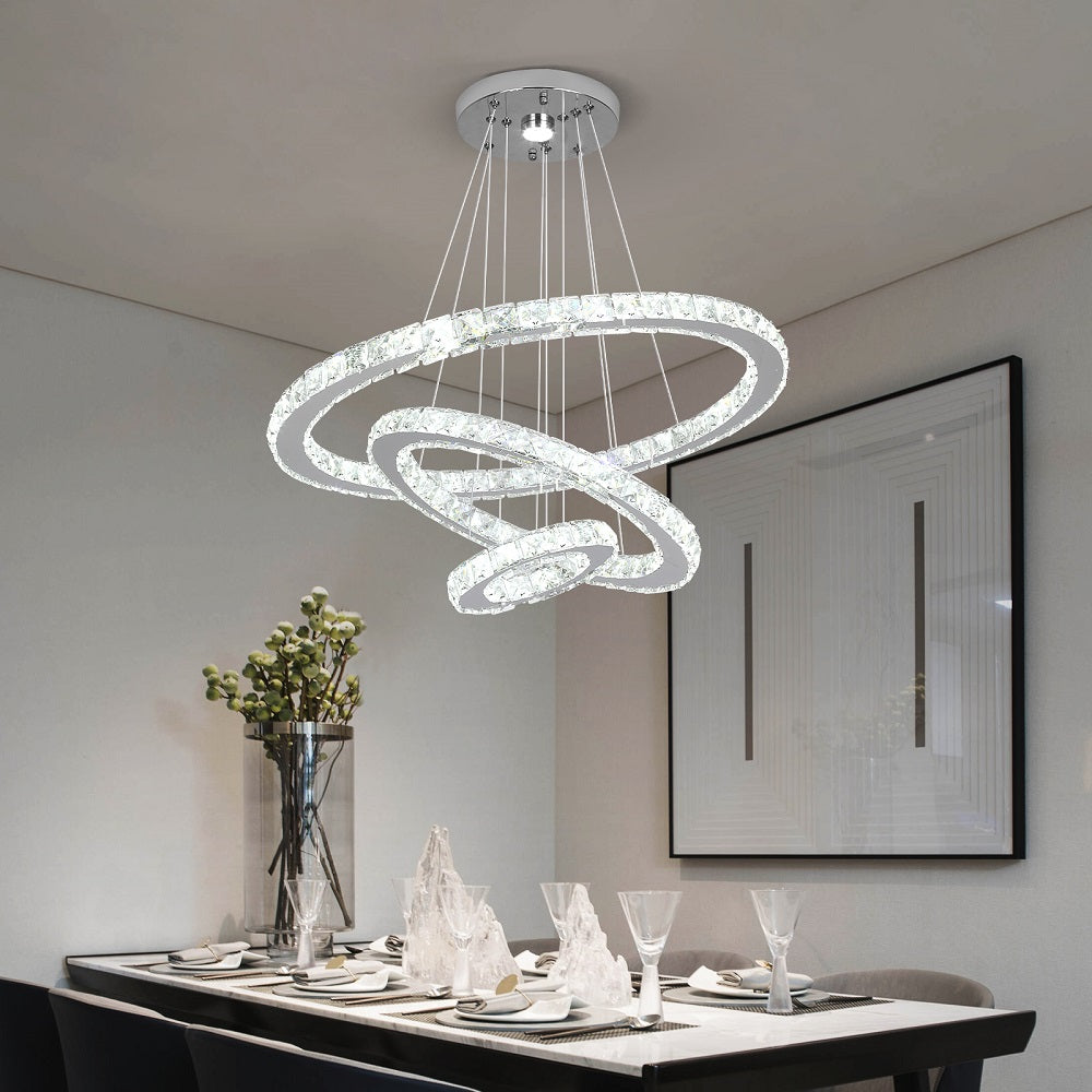 20CM 40CM 60CM MODERN LED RING CHANDELIER