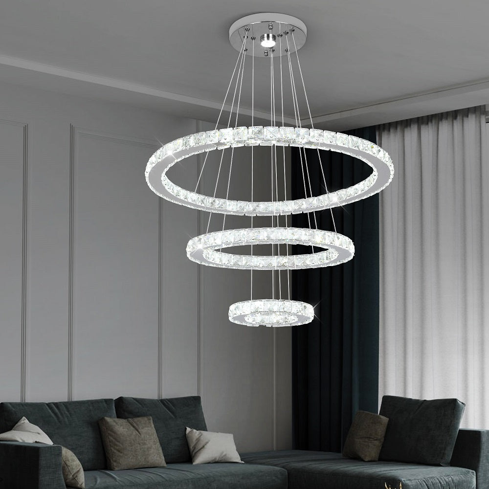 20CM 40CM 60CM MODERN LED RING CHANDELIER