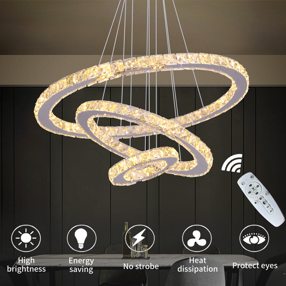 20CM 40CM 60CM MODERN LED RING CHANDELIER